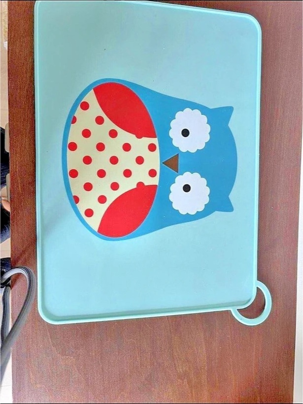 Skip Hop Zoo Fold & Go Silicone Placemat Blue & Red